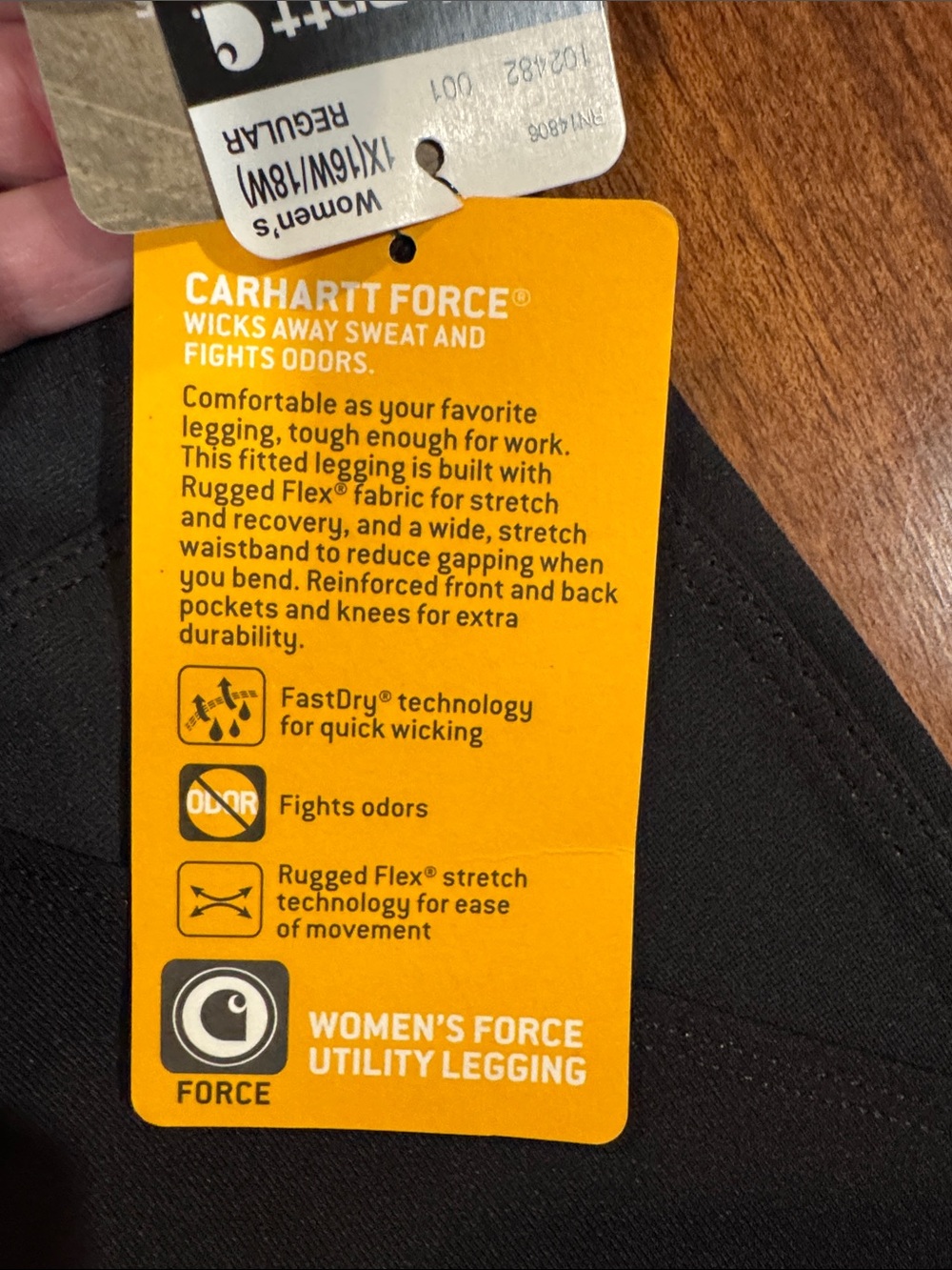 Carhartt Women's Black Workwear Stretch Jumpsuit Pants - Picture 2 of 5